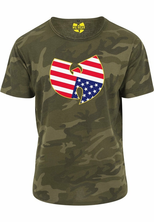 Wu-Wear Wu-Tang Clan Camo T-Shirt US Flag